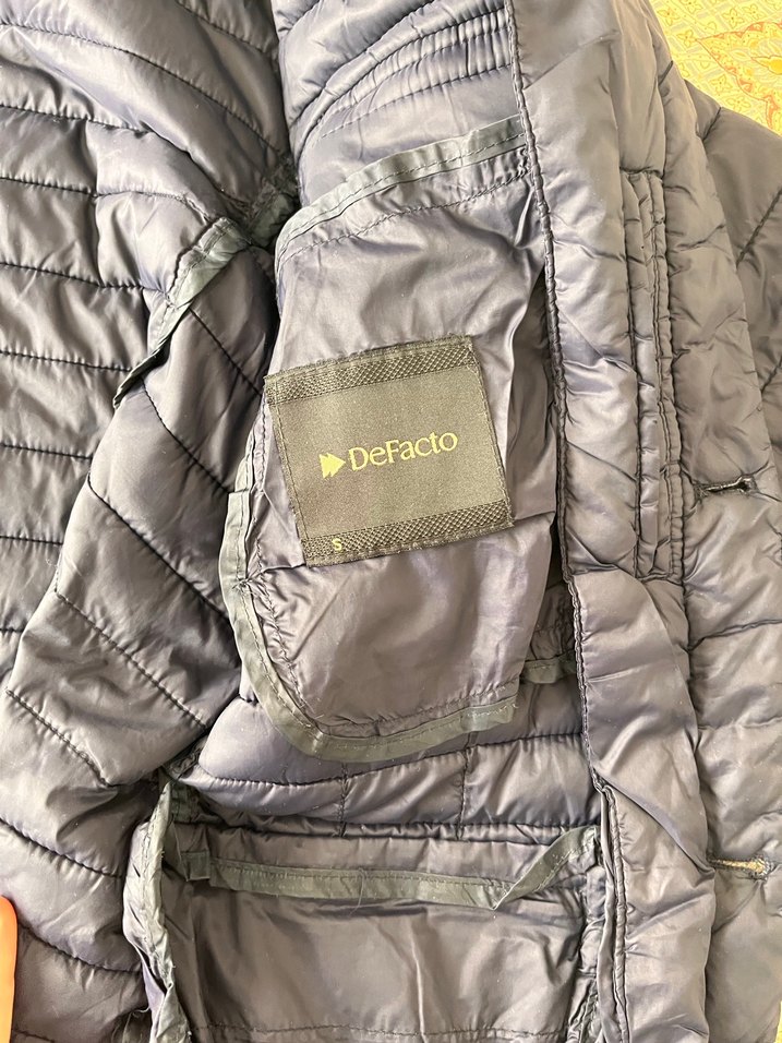 Düğmeli lacivert   erkek mont - Görsel 5