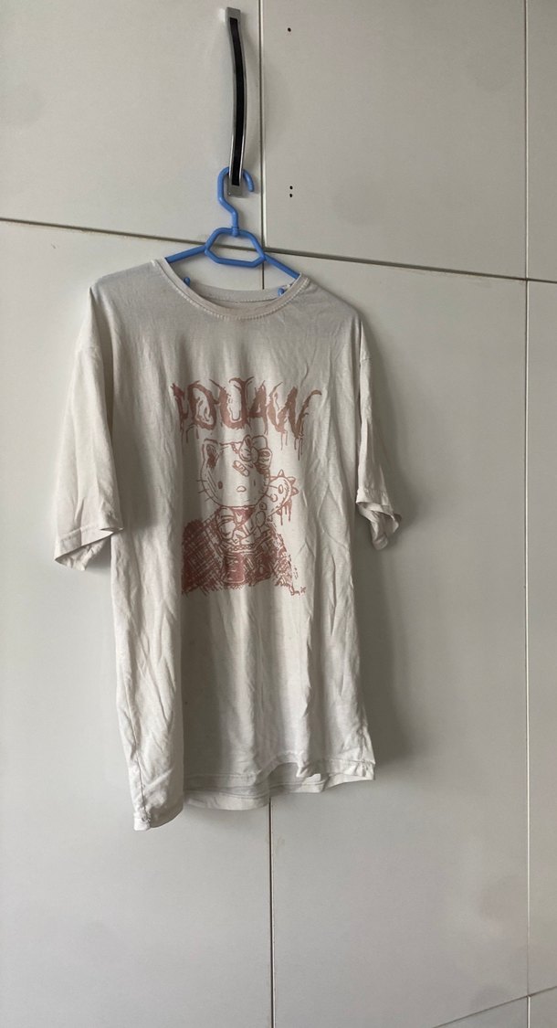 Beyaz Baskılı Hamile Tişörtü - Görsel 2