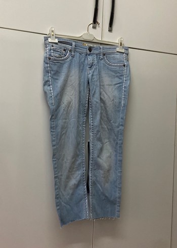 Koton Gri Rahat Kesim Midi Kadın Kot Pantolon