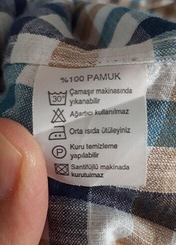 Roketli yazlık uzun kol gömlek. - Görsel 3