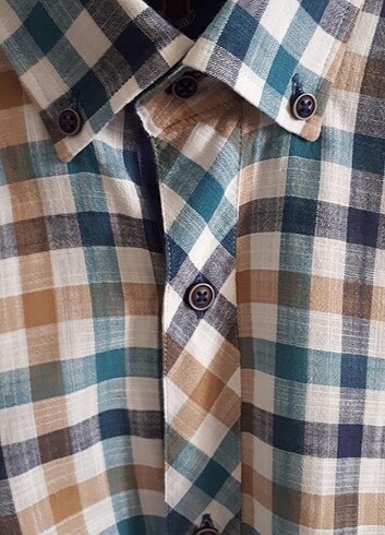 Roketli yazlık uzun kol gömlek. - Görsel 2