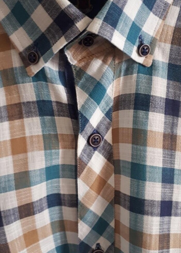 Roketli yazlık uzun kol gömlek. - Görsel 2