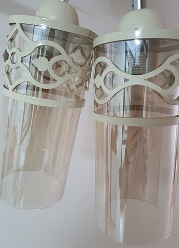 Avize çift krem renginde - Görsel 7