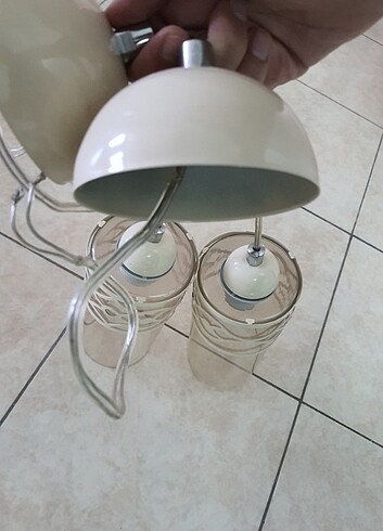 Avize çift krem renginde - Görsel 8