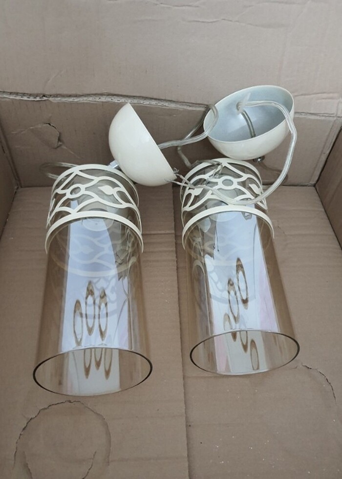 Avize çift krem renginde - Görsel 3