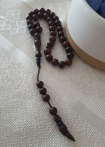 Koyu Kahverengi Erkek Kuka Tesbih - Görsel 3