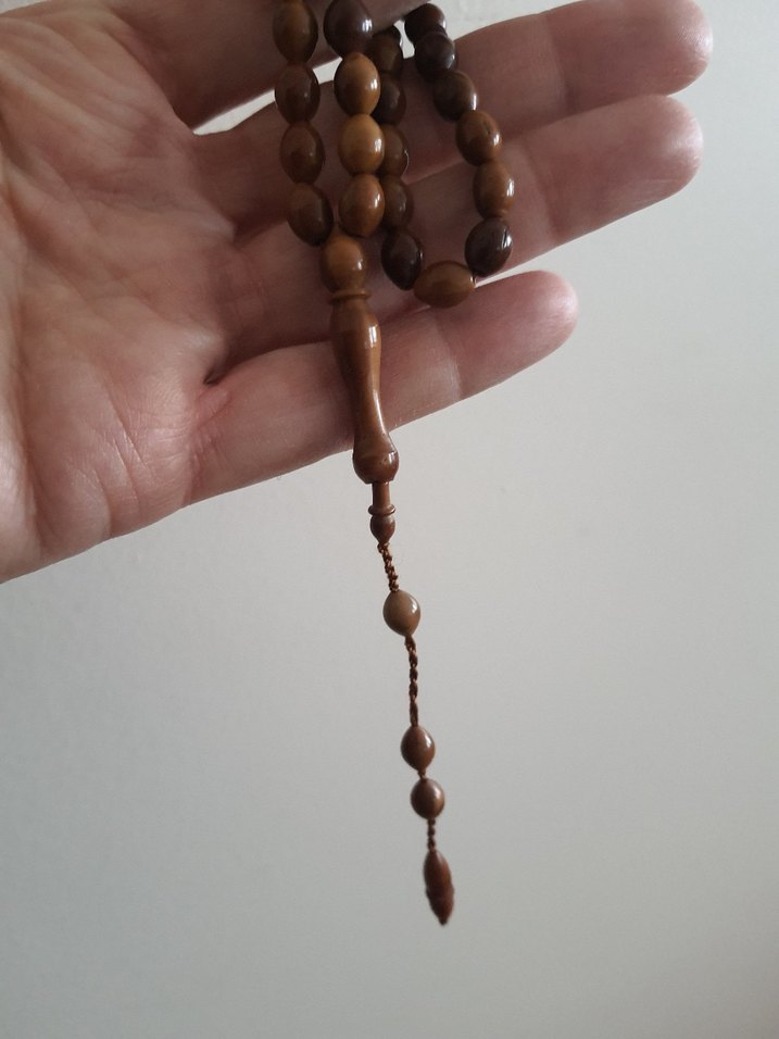 Kahverengi Minimalist Erkek Kuka Tesbih - Görsel 4