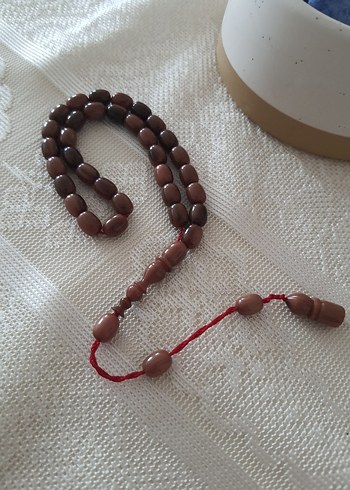 Koyu Kahverengi Minimalist Erkek Tesbih - Görsel 4