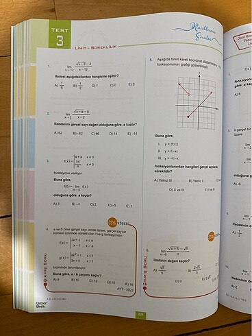  Beden 345 Ayt matematik soru bankası