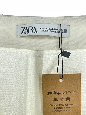 32 Beden beyaz Renk Zara Jean / Kot %70 İndirimli.