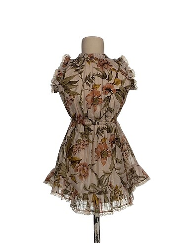 universal Beden Vintage Love Kısa Elbise %70 İndirimli.
