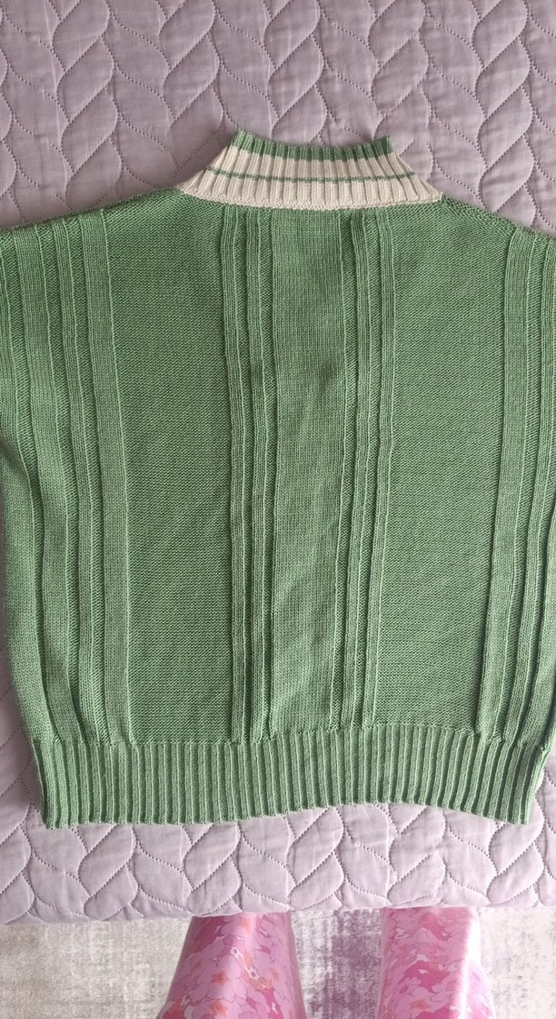 Yeşil Örgü Kadın Kazak - Görsel 3