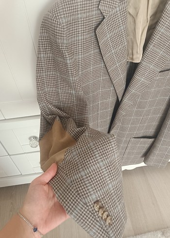 Klasik Kesim Kahverengi Erkek Ceket - Görsel 2