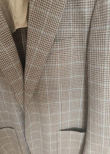 Klasik Kesim Kahverengi Erkek Ceket - Görsel 4