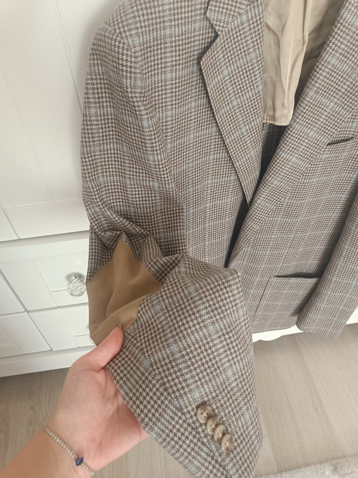 Klasik Kesim Kahverengi Erkek Ceket - Görsel 2