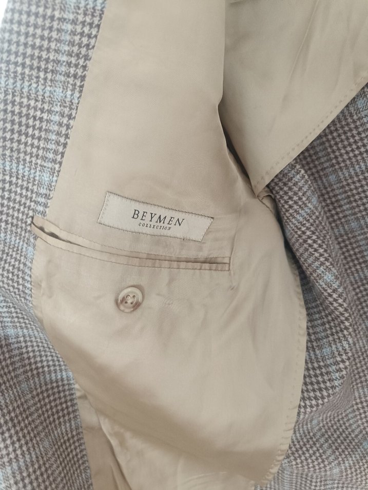 Klasik Kesim Kahverengi Erkek Ceket - Görsel 3