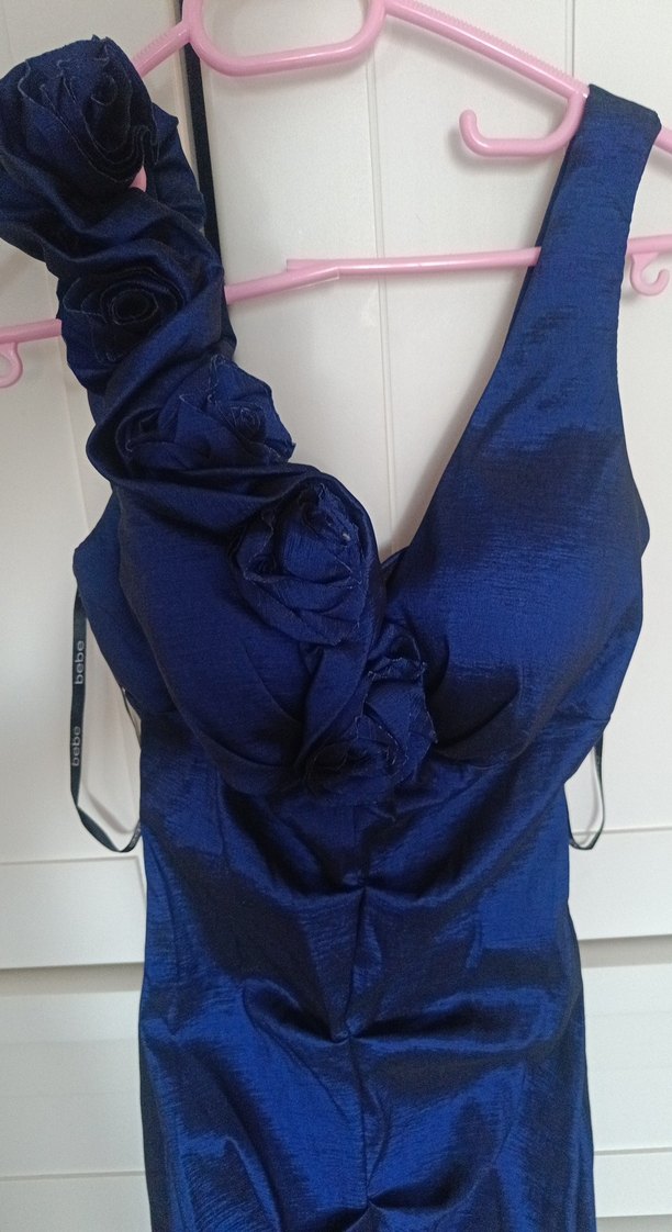 lacivert abiye balıketek elbise - Görsel 2