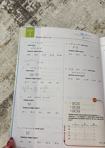 Beden TYT Matematik Soru Bankası - Üç Dört Beş