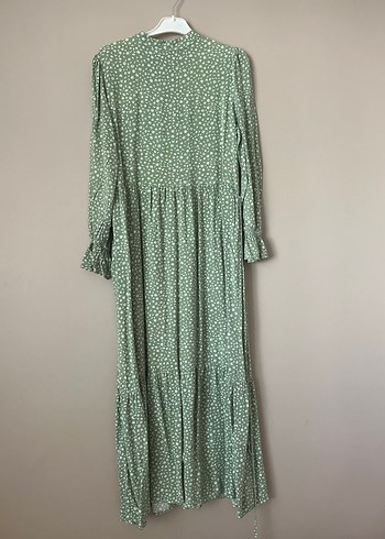 DeFacto soft yeşil çiçekli elbise - Görsel 3