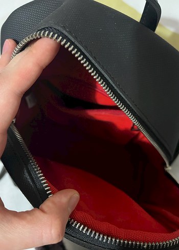 Laura Ashley Siyah Deri Kadın Sırt Çantası - Görsel 2