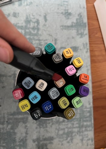 Çok Renkli Sanat Kalem Seti / marker kalem - Görsel 3