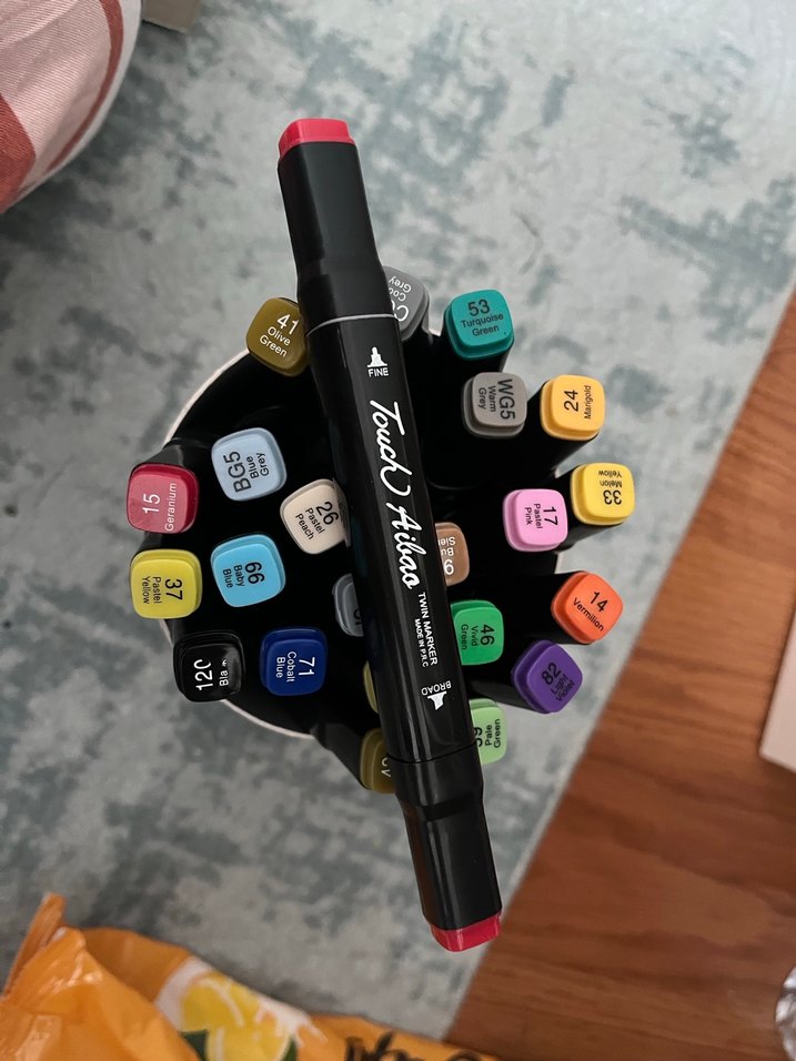 Çok Renkli Sanat Kalem Seti / marker kalem - Görsel 2