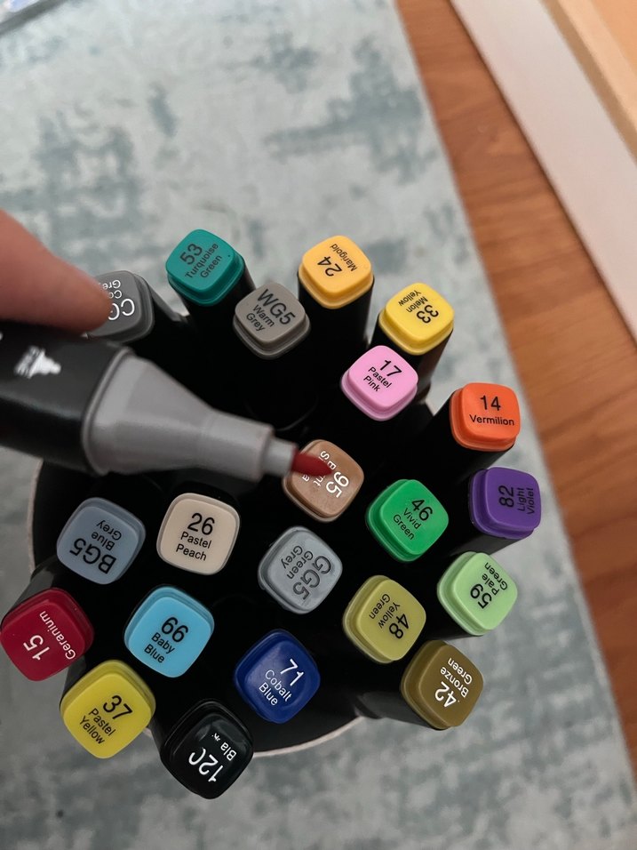 Çok Renkli Sanat Kalem Seti / marker kalem - Görsel 4