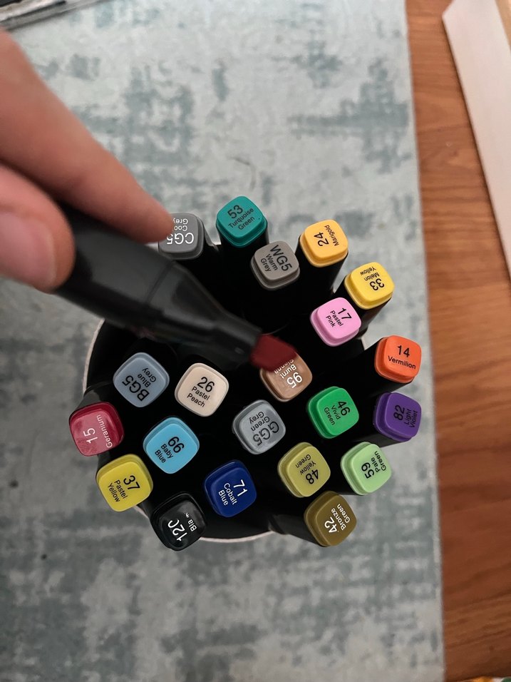 Çok Renkli Sanat Kalem Seti / marker kalem - Görsel 3