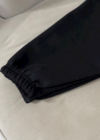 Siyah Düz Basic Eşofman Altı - Görsel 4