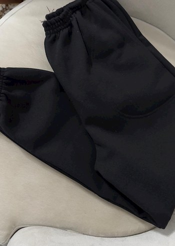 Siyah Düz Basic Eşofman Altı - Görsel 5