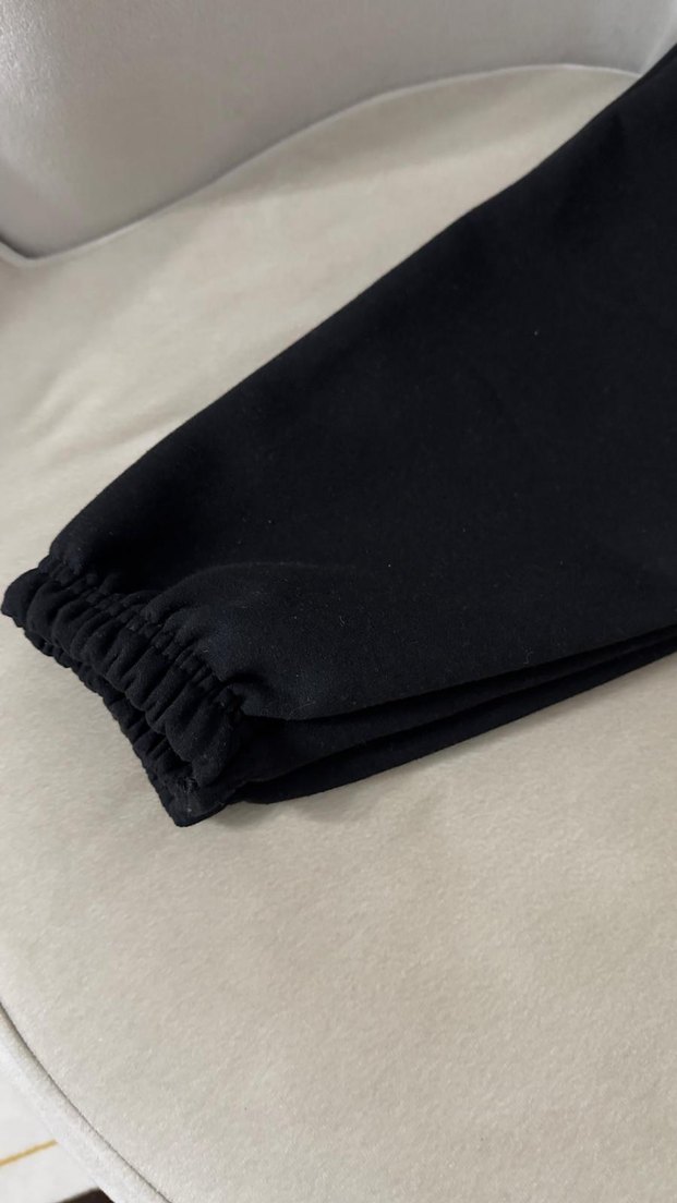 Siyah Düz Basic Eşofman Altı - Görsel 4