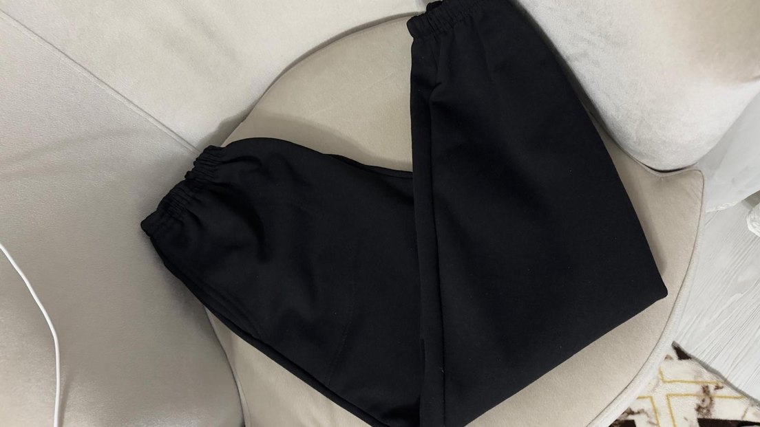 Siyah Düz Basic Eşofman Altı - Görsel 2