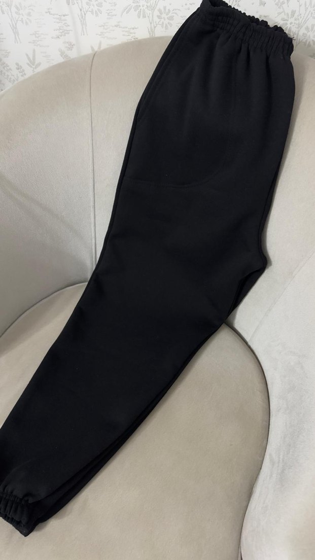 Siyah Düz Basic Eşofman Altı - Görsel 3