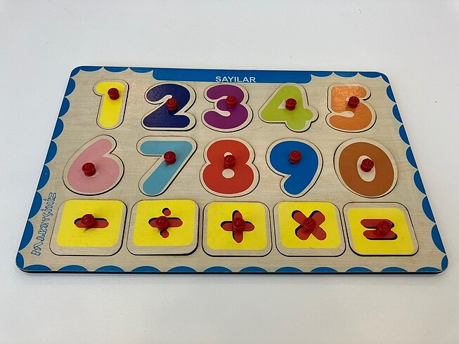 Ahşap puzzle sayılar