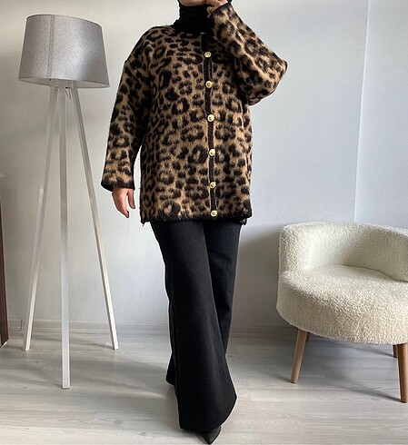 Leopar Viral Hırka