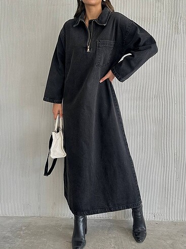 Denim Elbise