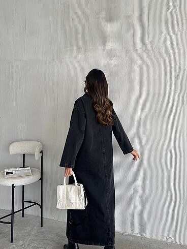 m Beden Denim Elbise