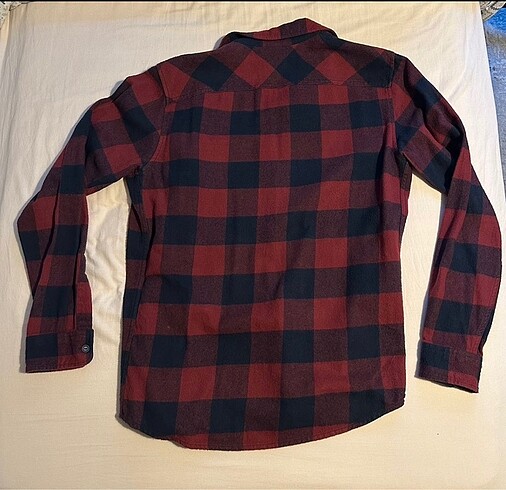 Pull and Bear Pull Bear bordo oduncu gömleği