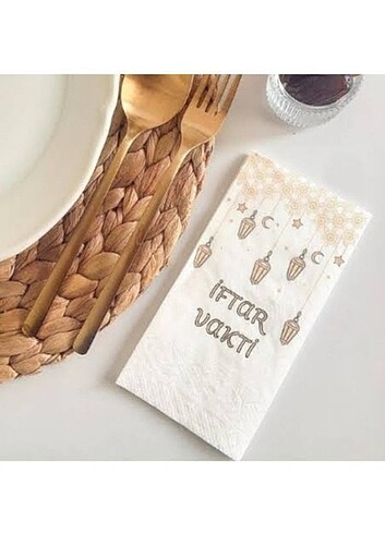 İftar Vakti Yazılı Peçete 