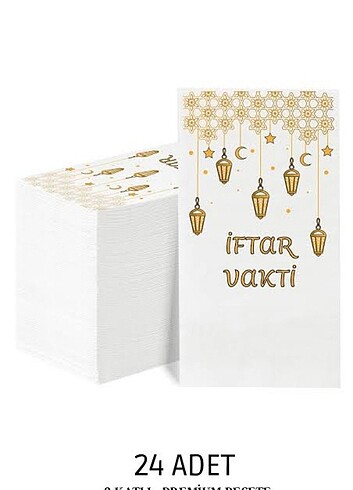  Beden İftar Vakti Yazılı Peçete 