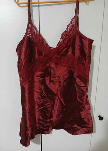 Bordo Dantelli Gecelik