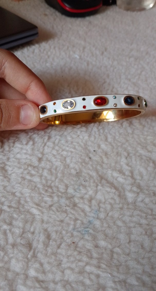 Beyaz Renkli Boncuklu Kadın Bileklik - Görsel 2