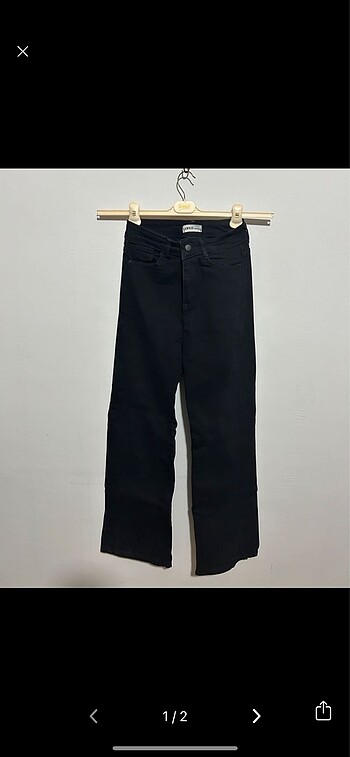 Bol paça Denim Pantolon