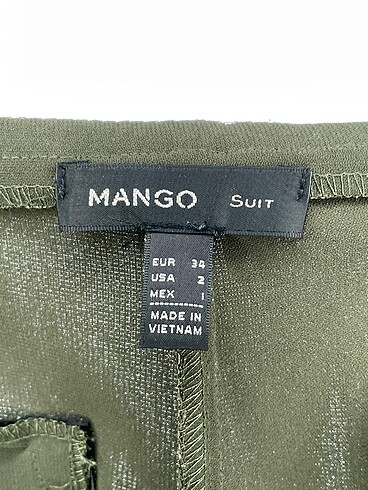 34 Beden haki Renk Mango Kumaş Pantolon %70 İndirimli.