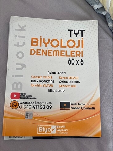 tyt biyoloji deneme