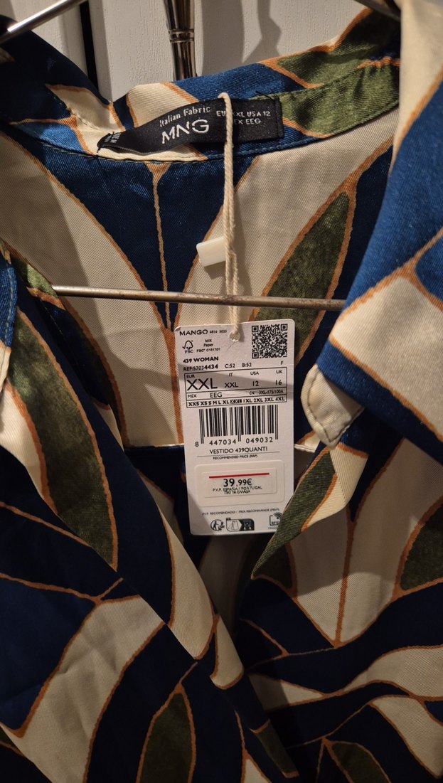 Mavi Batik Desenli elbise - Görsel 4