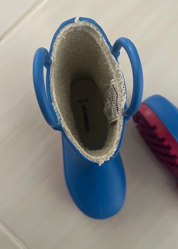 Çocuklar için Mavi Baskılı Lastik Çizme - Görsel 2