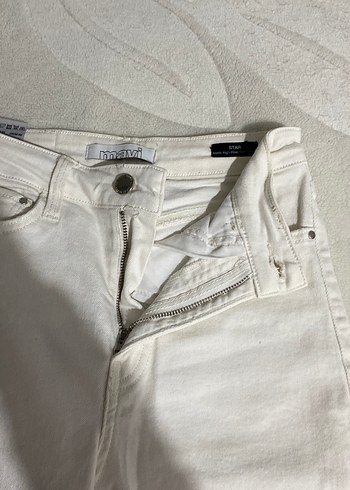 Beyaz jean - Görsel 3