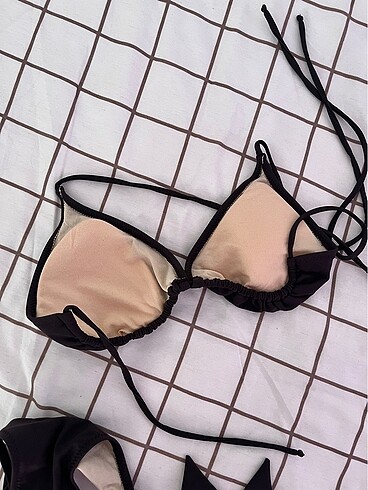 40 Beden kahverengi Renk bikini takımı