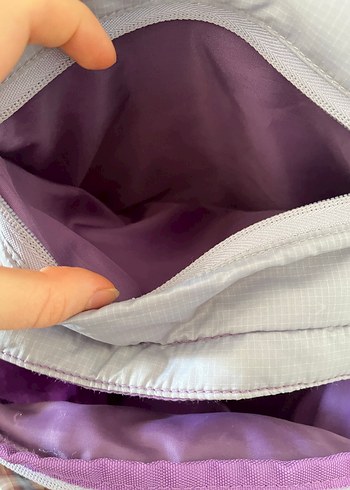 Mor ve Gri Fermuarlı Spor Sırt Çantası - Görsel 4